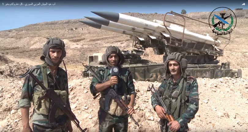 Lực lượng phòng không Syria. Ảnh minh họa video truyền thông quân đội Syria