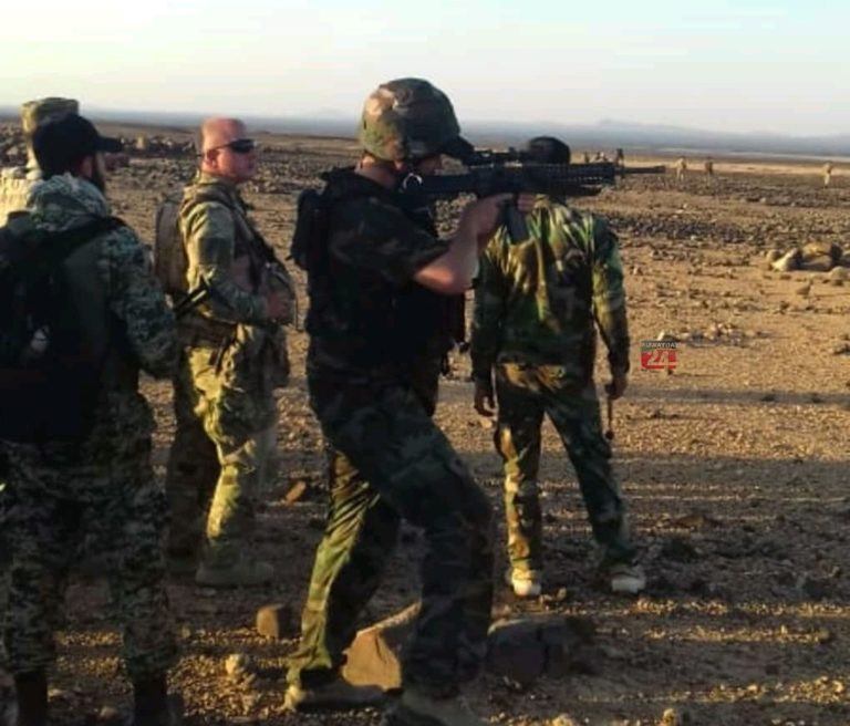 Binh sĩ thuộc phân đội đặc nhiệm quân đoàn 5 ở Sweida. Ảnh South Front