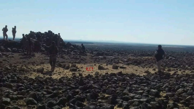 Binh sĩ quân đội Syria trên chiến trường Al-Safa. Sweida