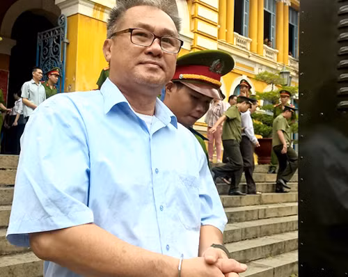 Ông Danh sau phiên xử. Ảnh: Hải Duyên. 