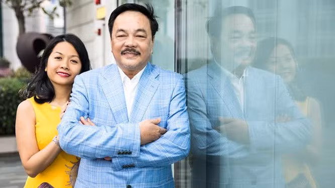 Bà Trần Uyên Phương và ông Trần Quí Thanh - Chủ tịch Tân Hiệp Phát