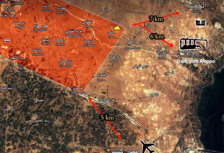 Tình hình chiến sự chiến trường phía đông Aleppo