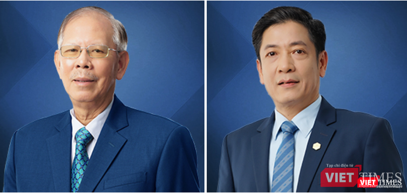 Ông Nguyễn Hữu Trung (trái) kiêm nhiệm chức danh Quyền Tổng giám đốc sau khi ông Lê Huy Dũng (phải) thôi làm Tổng giám đốc VietBank kể từ ngày 16/10/2021