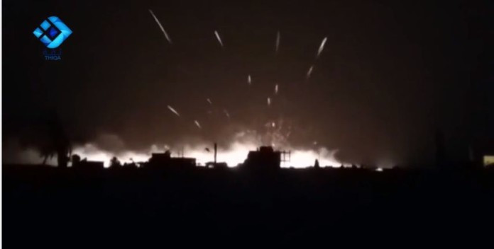 Kho đạn dược của Jabhat Al-Nusra phát nổ kinh hoàng