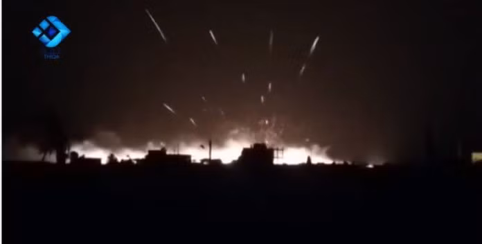 Kho đạn dược của Jabhat Al-Nusra phát nổ kinh hoàng