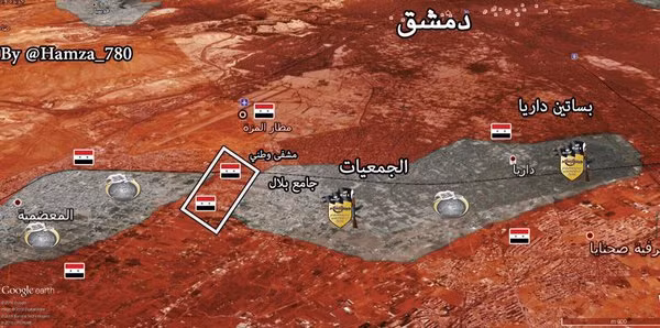 Bản đồ chiến sự Darayya