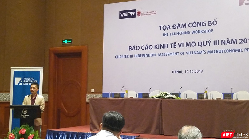 PGS.TS Nguyễn Đức Thành - Viện trưởng VEPR - phát biểu tại buổi tọa đàm