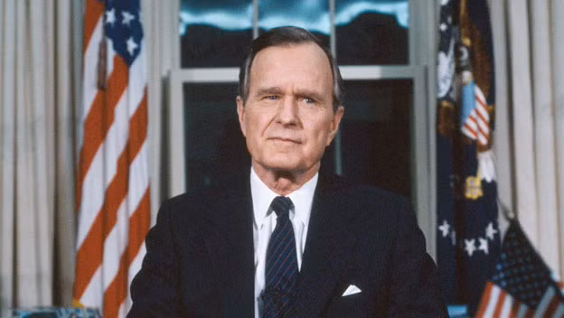 Tổng thống thứ 41 của Mỹ, George H.W Bush. Ảnh: Global Research