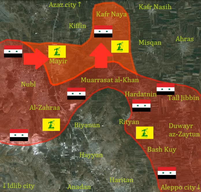 Lực lượng vũ trang Syria đánh chiếm hai làng Mayer và Kafr Naya