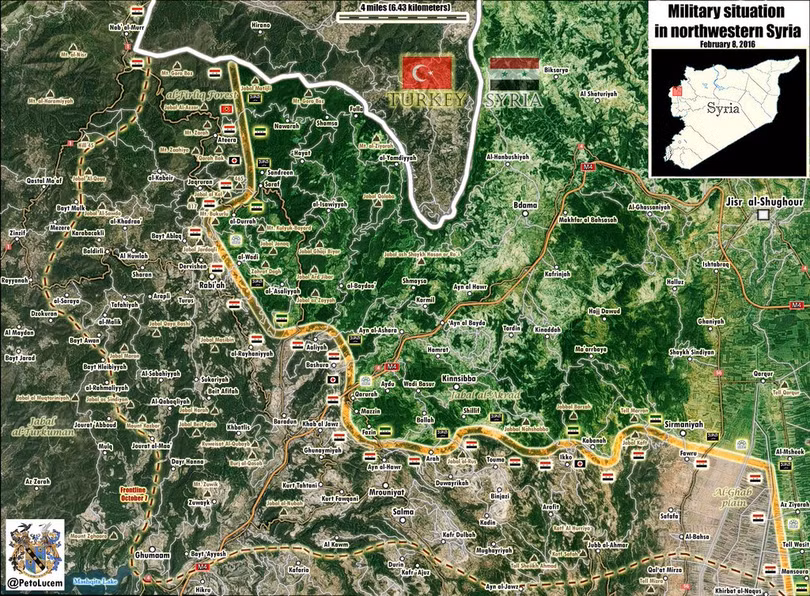 Chiến trường Latakia ngày 08.02.2016