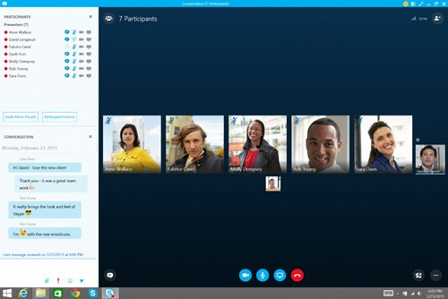 Skype Meetings giúp cuộc họp qua mạng được hiệu quả hơn.