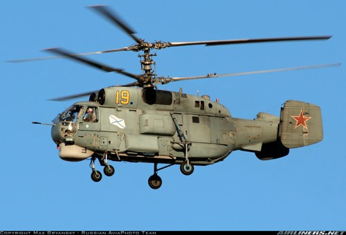 Trực thăng hải quân KA 28 .