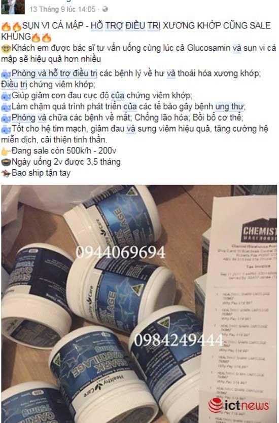 Thuốc chữa bệnh, thực phẩm chức năng trôi nổi bán tràn lan trên Facebook ảnh 2 Thuốc chữa bệnh, thực phẩm chức năng trôi nổi bán tràn lan trên Facebook ảnh 2