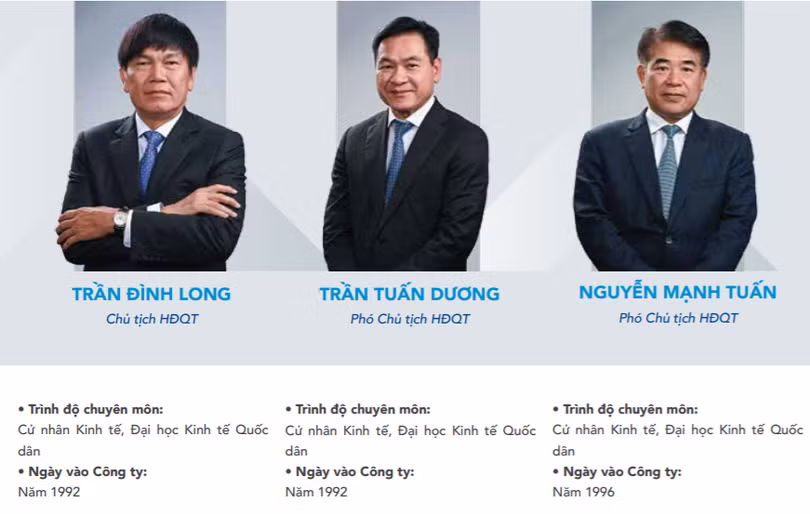 Sau "thái tử" nhà ông Trần Đình Long, những người con của các ông Trần Tuấn Dương và Nguyễn Mạnh Tuấn sẽ sở hữu hàng triệu cổ phiếu HPG?