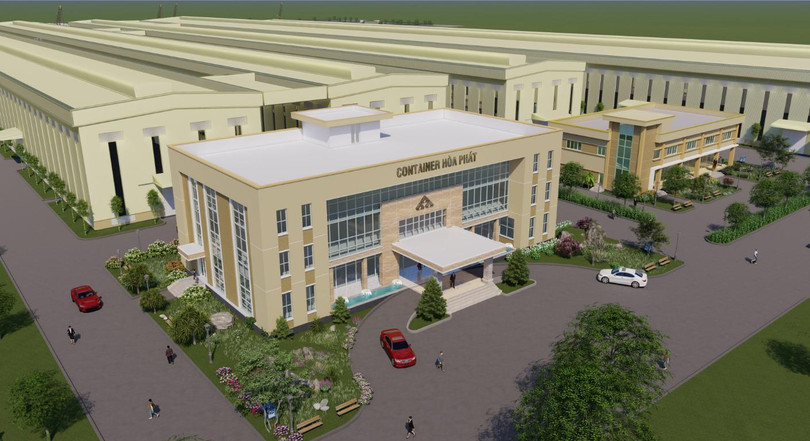 Phối cảnh nhà máy sản xuất vỏ container của Tập đoàn Hoà Phát (Ảnh: HPG) Phối cảnh nhà máy sản xuất vỏ container của Tập đoàn Hoà Phát (Ảnh: HPG)