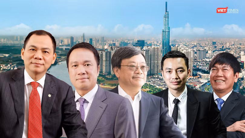 Từ vị trí số 2, vua thép Trần Đình Long đã trượt xuống cuối trong top 5 người giàu nhất Việt Nam.