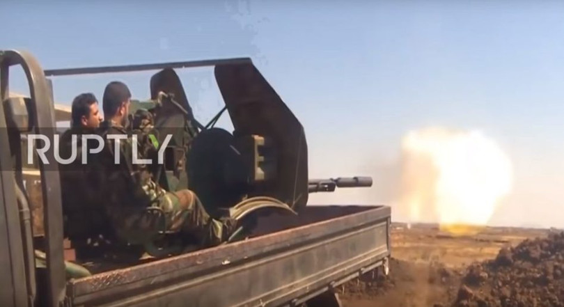 Binh sĩ quân đội Syria chiến đấu trên cao nguyên Golan