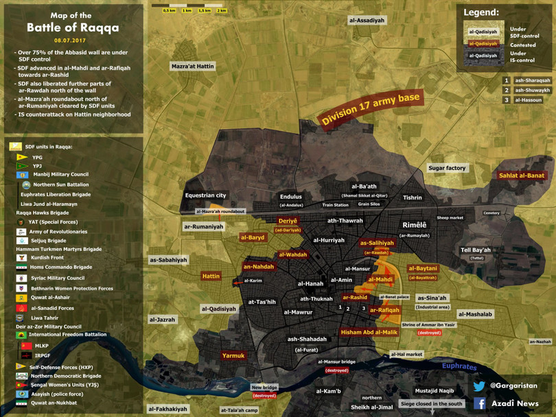 Chiến sự Syria: Người Kurd chiếm thành cổ Raqqa, IS sắp bị chia cắt (video) ảnh 1