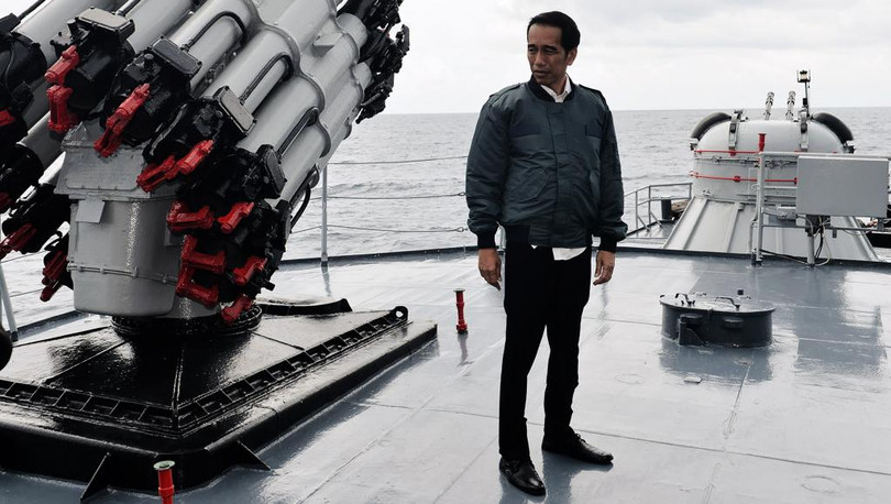 Tổng thống Indonesia gần đây đã đích thân tới quần đảo Natuna và tổ chức một cuộc họp ngay trên chiến hạm, tỏ rõ thái độ cứng rắn đối với Trung Quốc