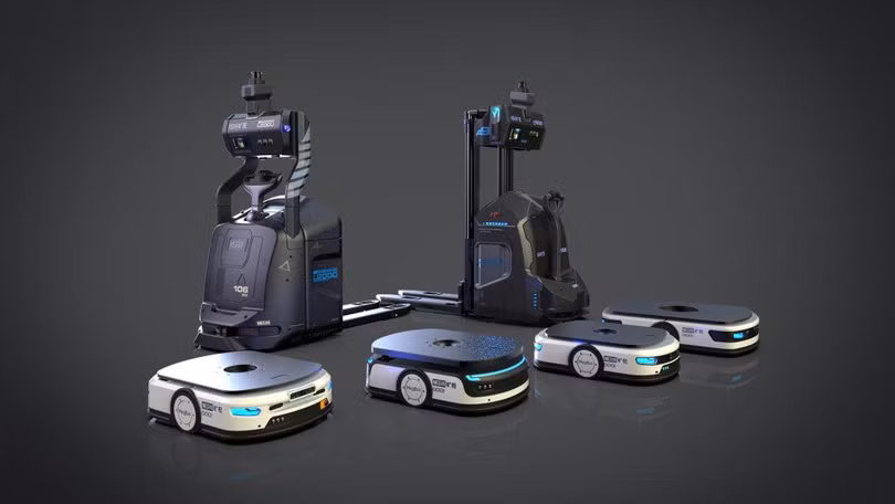 Robot do Megvii phát triển đang được sử dụng trong các nhà kho để tự động hóa các nhiệm vụ vận chuyển. Ảnh Megvii.