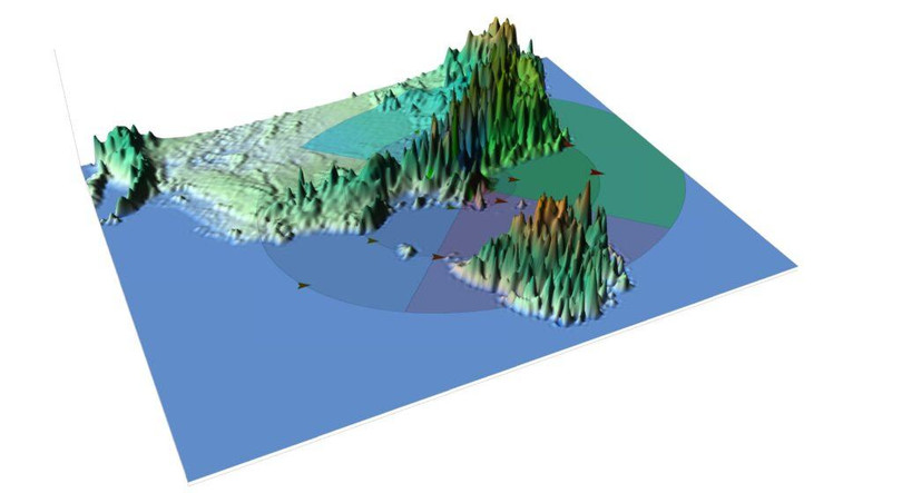 Hệ thống phân tích Emnotion lập bản đồ cảnh quan Úc. Bằng cách lập bản đồ các điều kiện vi khí hậu trên toàn thế giới, phương pháp mới có thể xác định các hiện tượng thời tiết khắc nghiệt. Ảnh Courtesy
