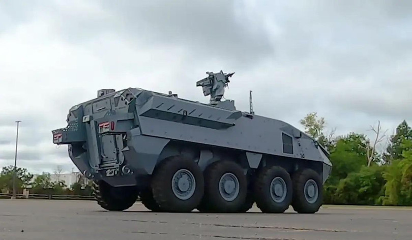 Phiên bản trình diễn công nghệ xe lai hybrid điện - diesel StrykerX. Ảnh General Dynamics Land Systems.