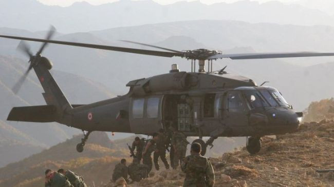 Binh lĩnh Thổ Nhĩ Kỳ đổ bộ từ trực thăng, tấn công lực lượng dân quân người Kurd - ảnh minh họa Muraselon