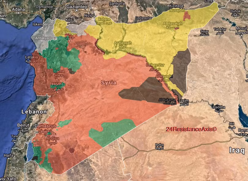 Bản đồ tình hình chiến trường chống IS, quân đội Syria kiểm soát 52% lãnh thổ - ảnh South Front