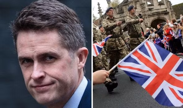 Bộ trưởng Quốc phòng Anh và quân đội Anh. Ảnh minh họa: Express Anh.