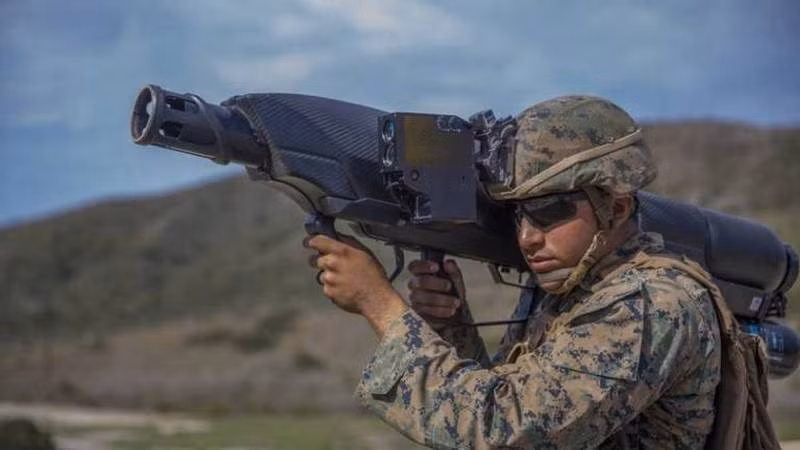 Lính thủy đánh bộ Mỹ thử nghiệm súng chống Drone Skywall 100. Ảnh minh họa: Warspot.