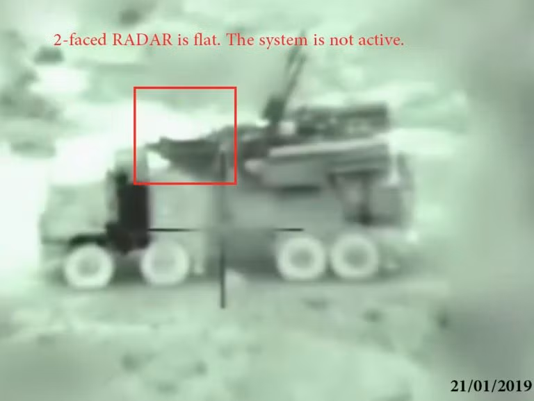 Tổ hợp pháo - tên lửa phòng không Pantsir-S1 khi bị tên lửa Israel tấn công. Ảnh minh họa South Front