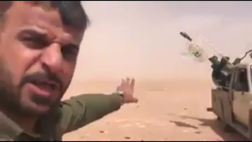 Quân tình nguyện Iraq bắn máy bay Mỹ trên biên giới Syria