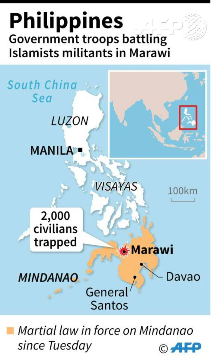 Chiến sự Philippines: Quân chính phủ truy quét IS, giải phóng 70% Marawi ảnh 1