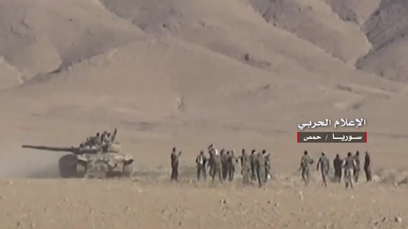 Quân đội Syria tấn công trên vùng sa mạc phía đông tỉnh Homs