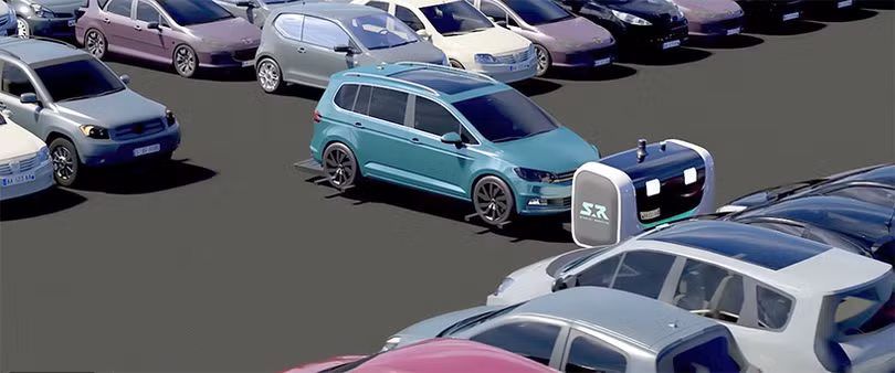 Robot Stan cất giữ xe ô tô trên sân bay