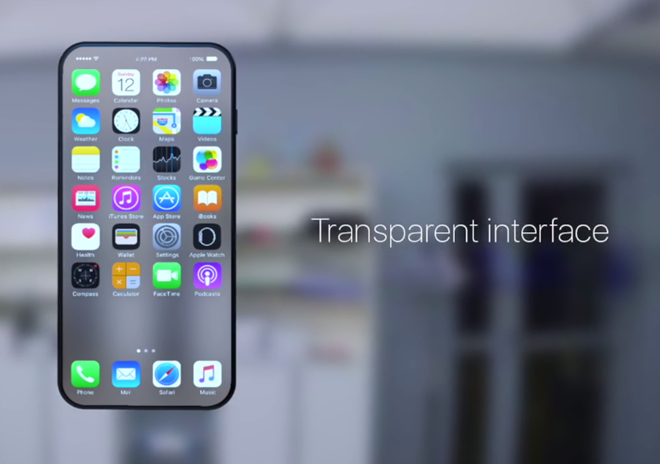 “Đôi lúc bạn phải bỏ qua thực tế và tận hưởng những phút giây sáng tạo” là điều màBGRnói về ý tưởng này. Máy có hình dáng không khác với iPhone 7, tuy nhiên giao diện trở nên trong suốt có thể thấy được hình dáng vật thể phía sau