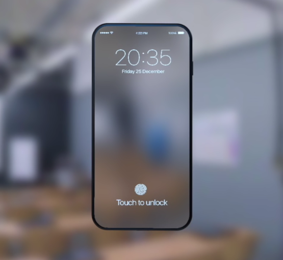 Chiếc iPhone 8 với phong cách trong suốt độc đáo. 