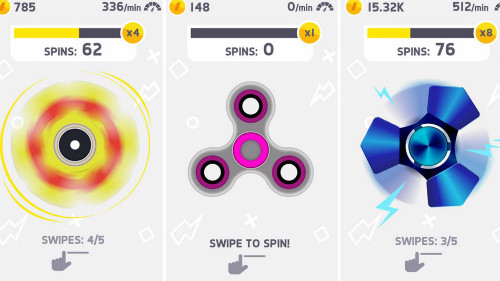 Ứng dụng về spinner đạt lượt tải kỷ lục ảnh 1 Giao diện đơn giản và duy nhất của ứng dụng Fidget Spinner