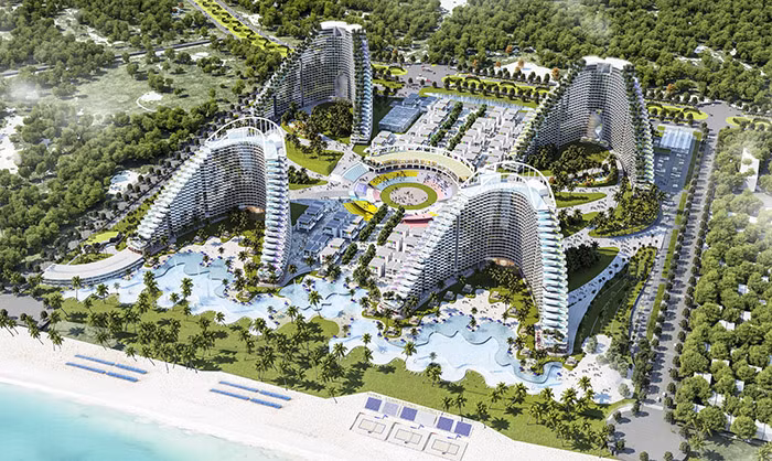 Phối cảnh dự án bất động sản The Arena Cam Ranh do Nha Trang Bay JSC làm chủ đầu tư (Ảnh: Internet)
