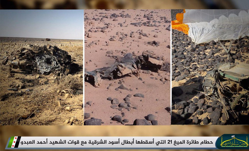 Phiến quân tuyên bố bắn hạ máy bay chiến đấu Syria, phi công bị bắt ảnh 1