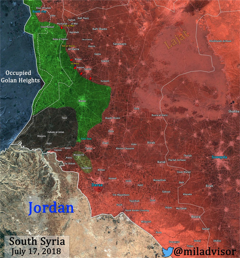 Quân đội Syria xung trận chiếm liên tiếp 6 cứ địa, 3 cao điểm thánh chiến ở Daraa ảnh 3 Quân đội Syria xung trận chiếm liên tiếp 6 cứ địa, 3 cao điểm thánh chiến ở Daraa ảnh 3