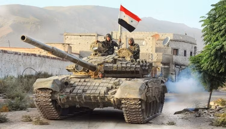 Xe tăng quân đội Syria. Ảnh minh họa Masdar News