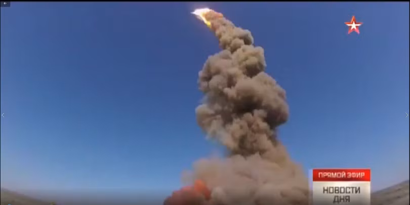 Thử nghiệm phóng tên lửa đánh chặn thế hệ mới Nga. Ảnh video 