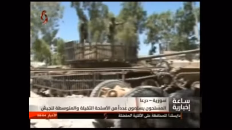 Quân đội Syria thu giữ vũ khí lực lượng Hồi giáo cực đoan ở Daraa