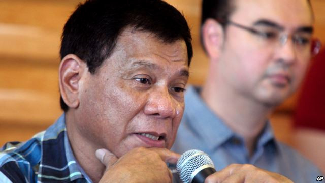 Ông Duerte vừa đắc cử tổng thống Philippines