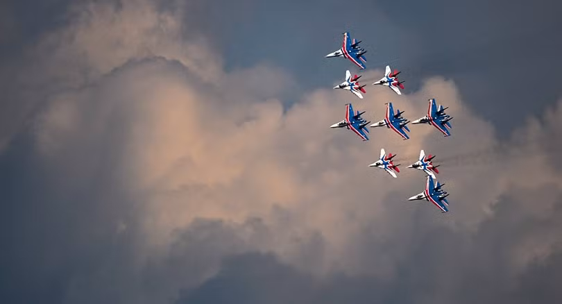 Đội hình bay tiêm kích Su-27 của 