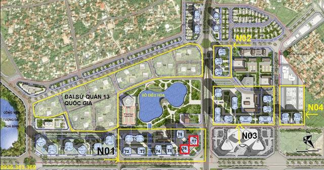 Vị trí dự án Han Jardin ở khu Đoàn Ngoại Giao do Hancorp làm chủ đầu tư