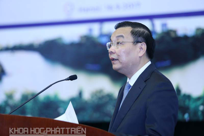 Bộ trưởng Bộ KH&CN phát biểu tại sự kiện. Ảnh: Loan Lê