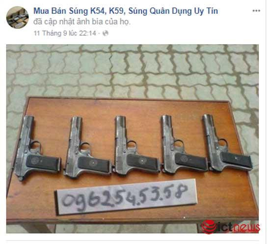 Súng đạn, thuốc nổ rao bán vô tư trên Facebook ảnh 5