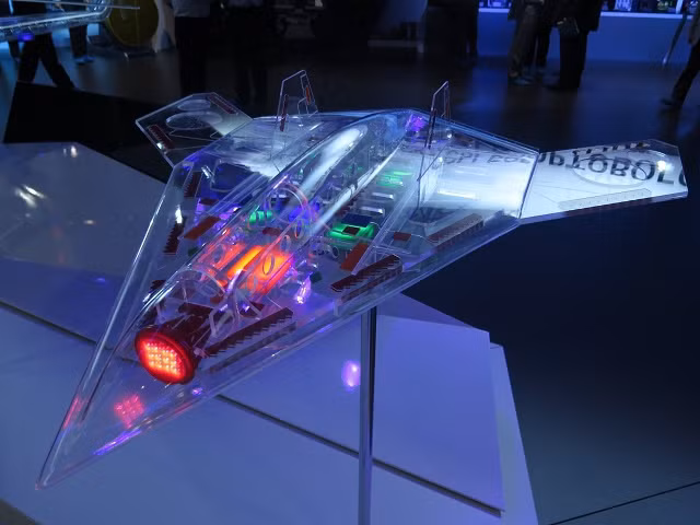 Mô hình máy bay không người lái đánh chặn.